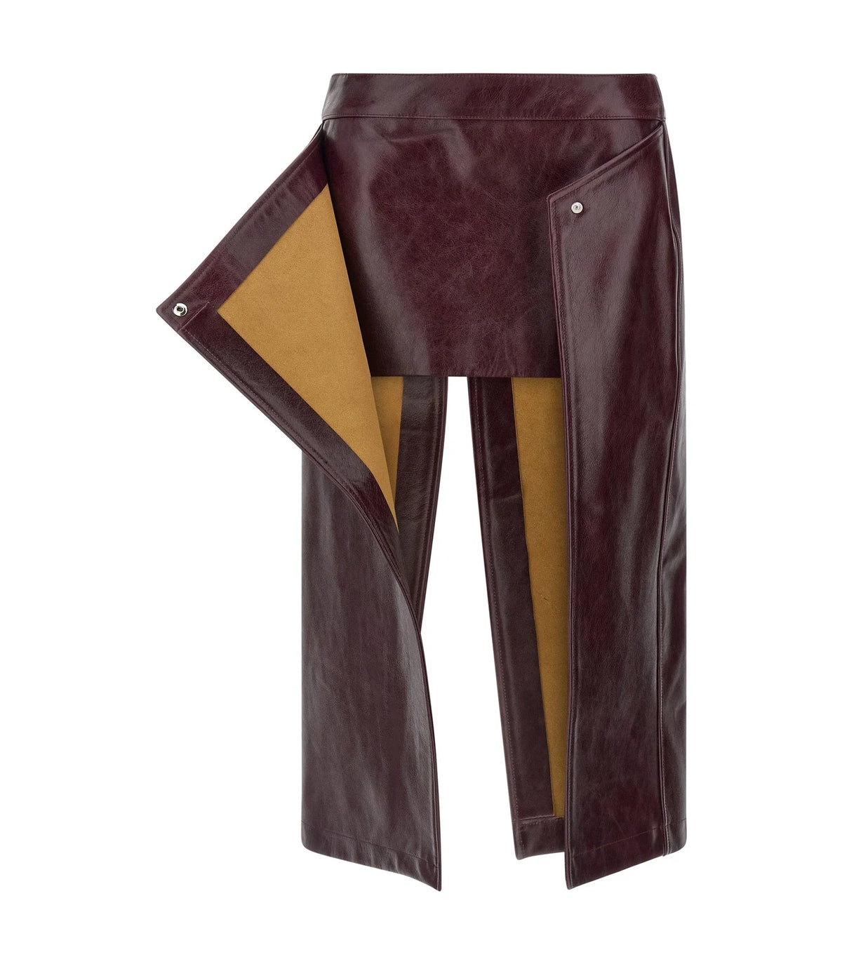 Armarium Skirt in red, Cow Leather — view 2