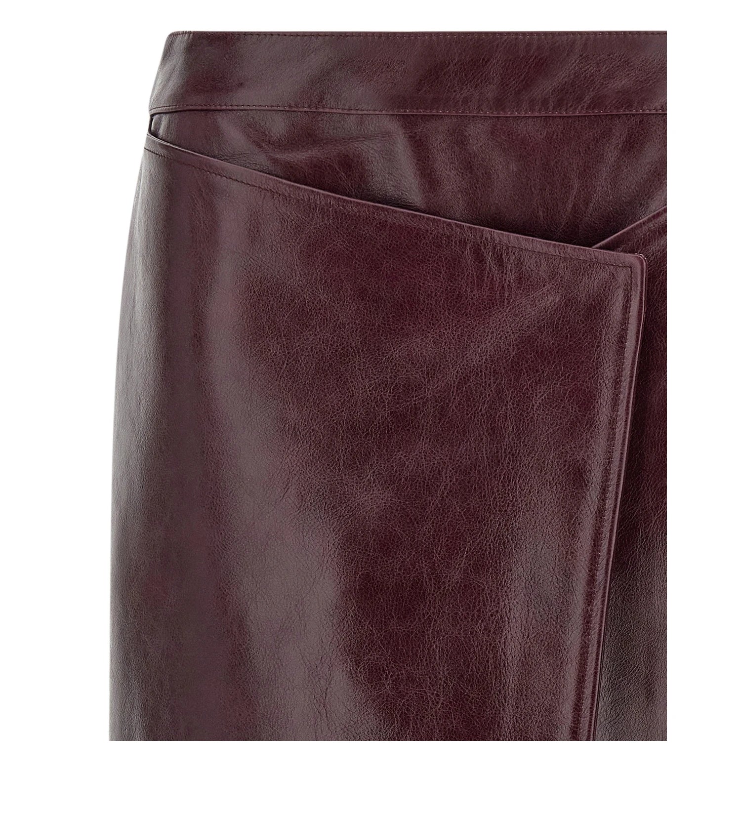 Armarium Skirt in red, Cow Leather — view 4