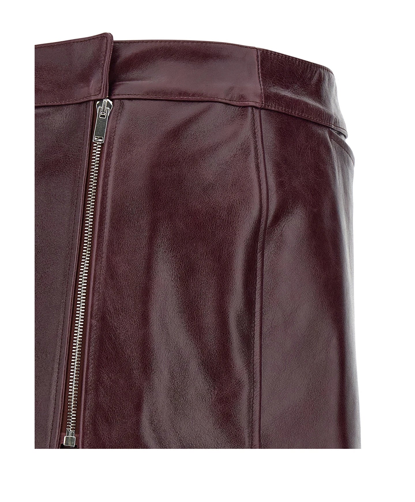 Armarium Skirt in red, Cow Leather — view 5