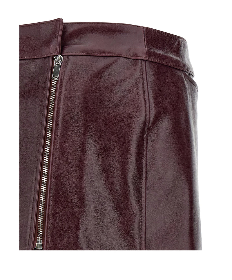 Armarium Skirt in red, Cow Leather — view 5