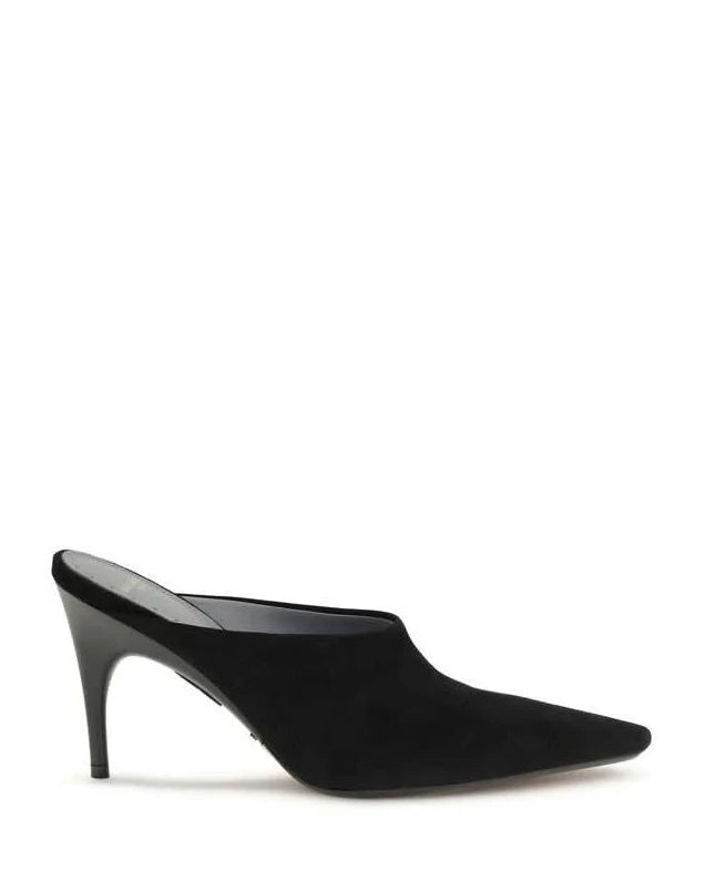 Balenciaga Black Suede Leather High Heel Pumps Glam Steals