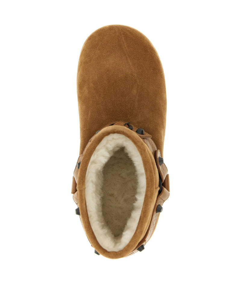 Balenciaga Ankle Boots in beige, Calf Leather — view 4