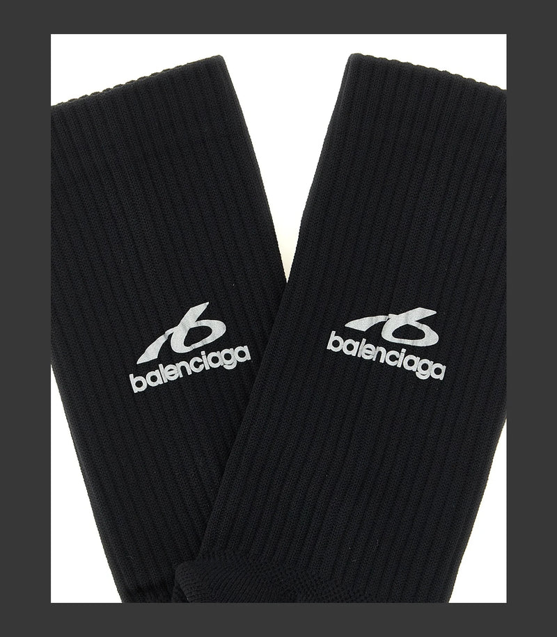 Balenciaga Crew Sock in black — view 3