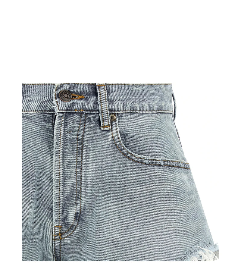 Balenciaga Denim Short in blue, Cotton — view 3