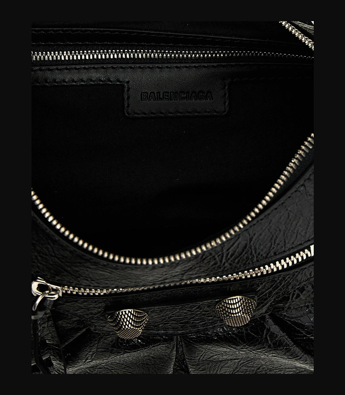 Balenciaga Hobo Bag in black, Lamb Leather — view 4