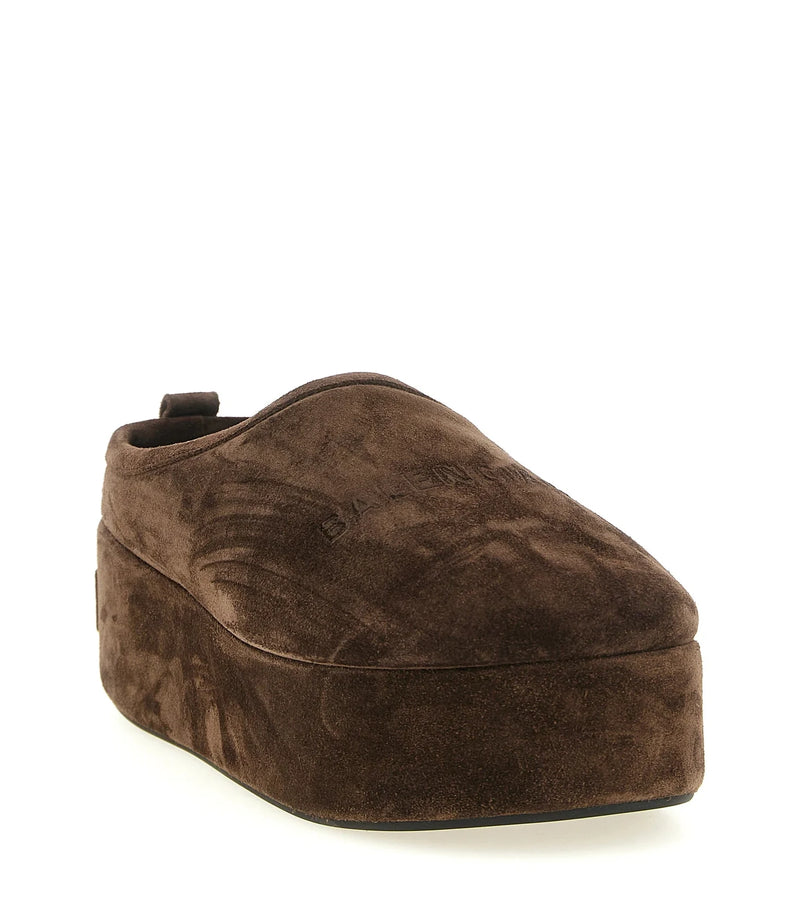 Balenciaga Mules in brown, Calfskin Leather — view 2
