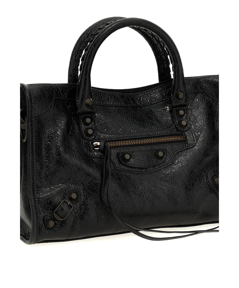 Balenciaga Satchel Bag in black, Lamb Leather — view 3
