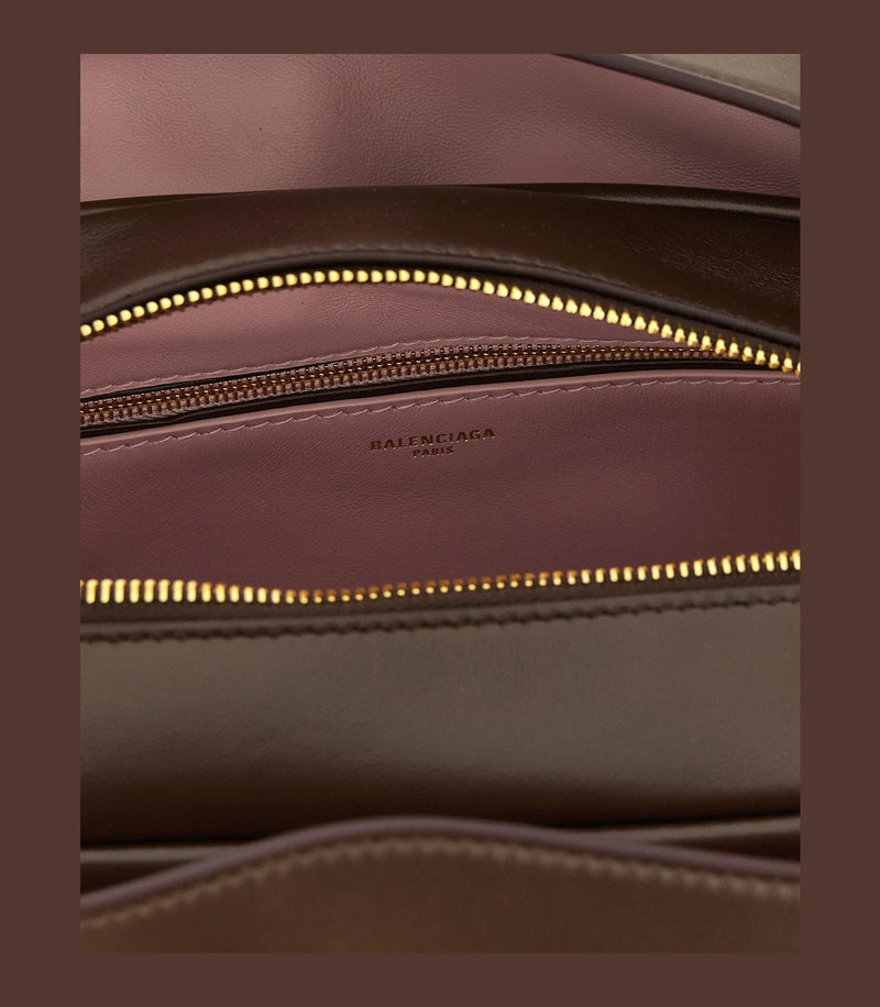 Balenciaga Satchel Bag in brown, Lamb Leather — view 4