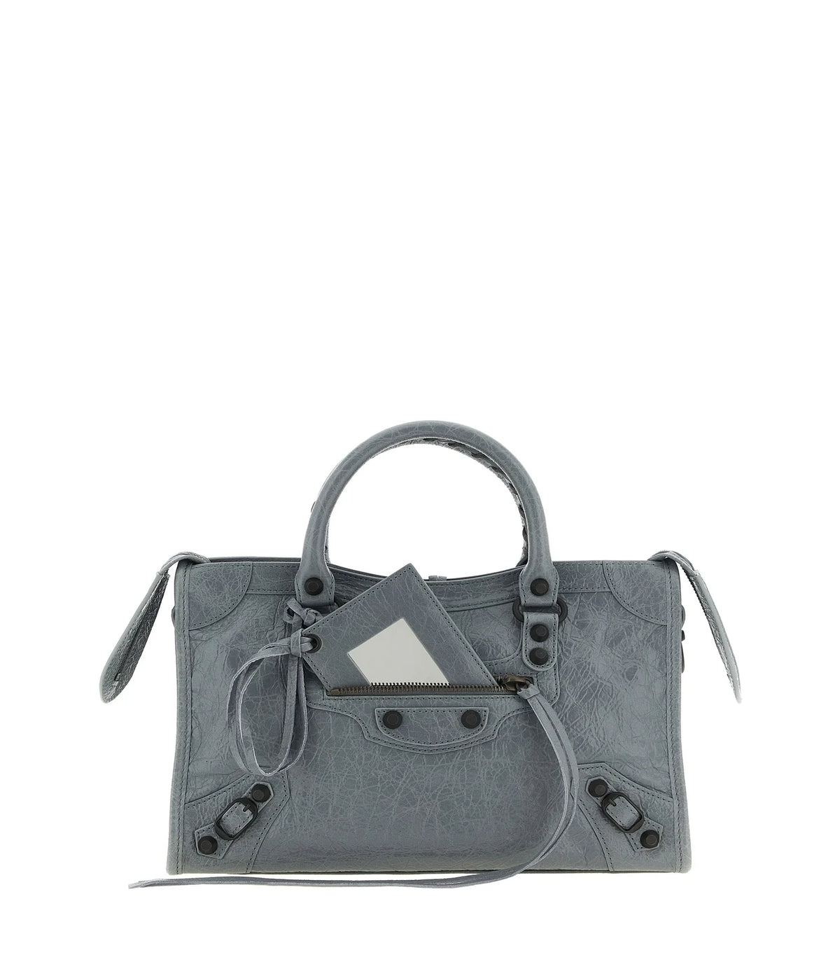 Balenciaga Satchel Bag in gray, Lamb Leather