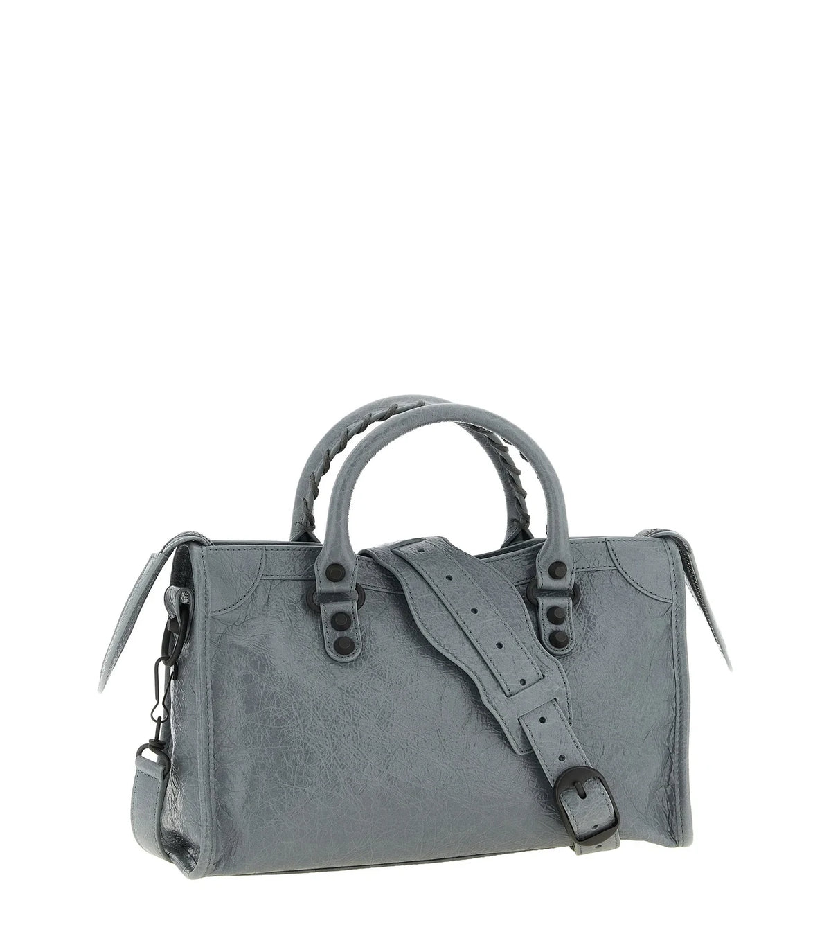 Balenciaga Satchel Bag in gray, Lamb Leather — view 2