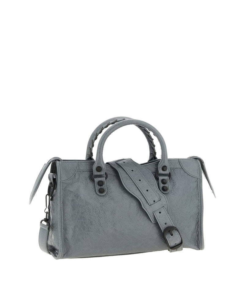 Balenciaga Satchel Bag in gray, Lamb Leather — view 2