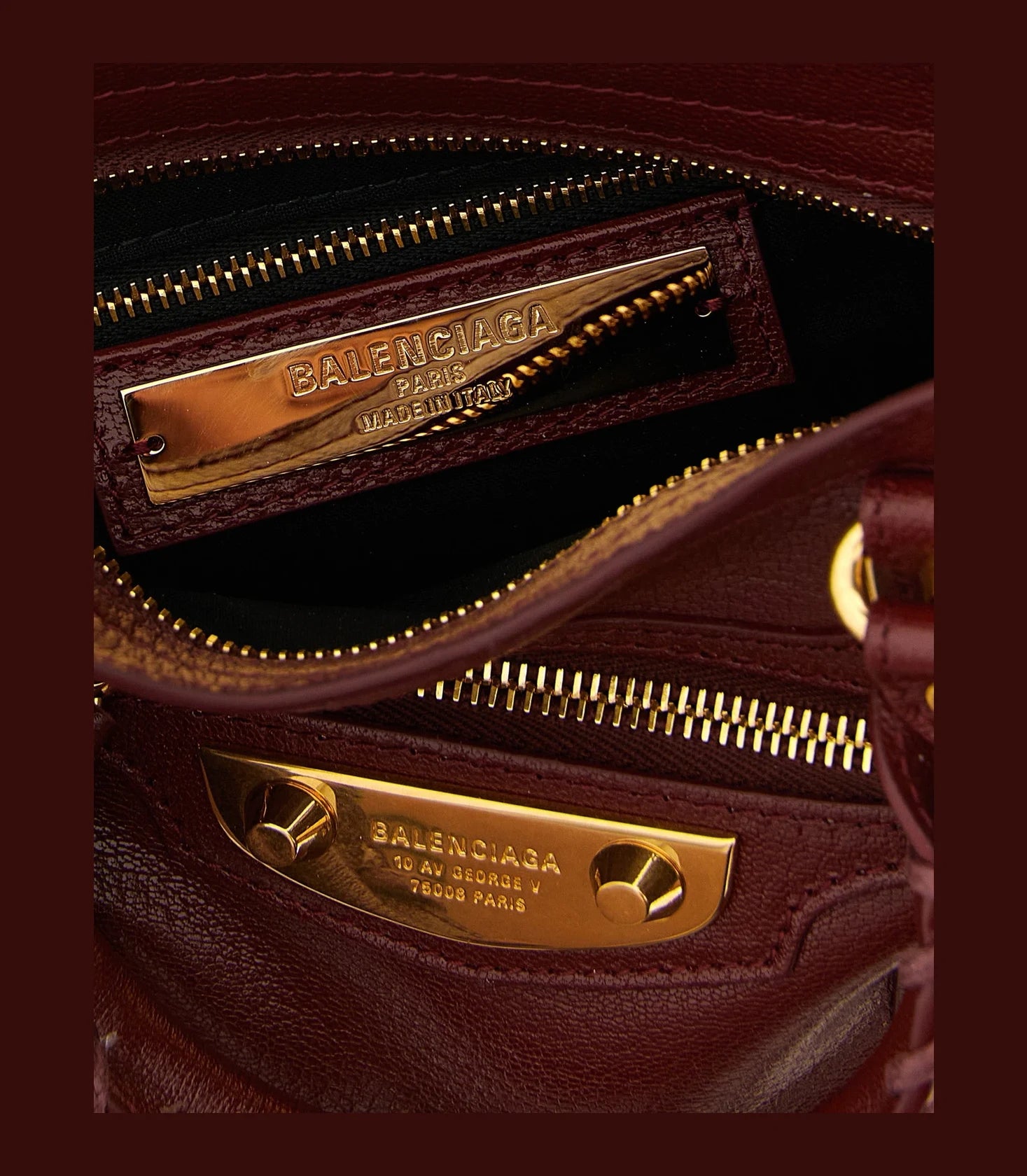 Balenciaga Satchel Bag in red, Goat Leather — view 4