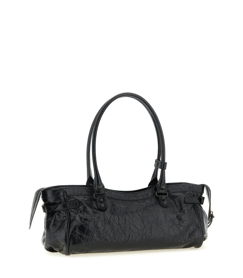 Balenciaga Shoulder Bag in black, Lamb Leather — view 2