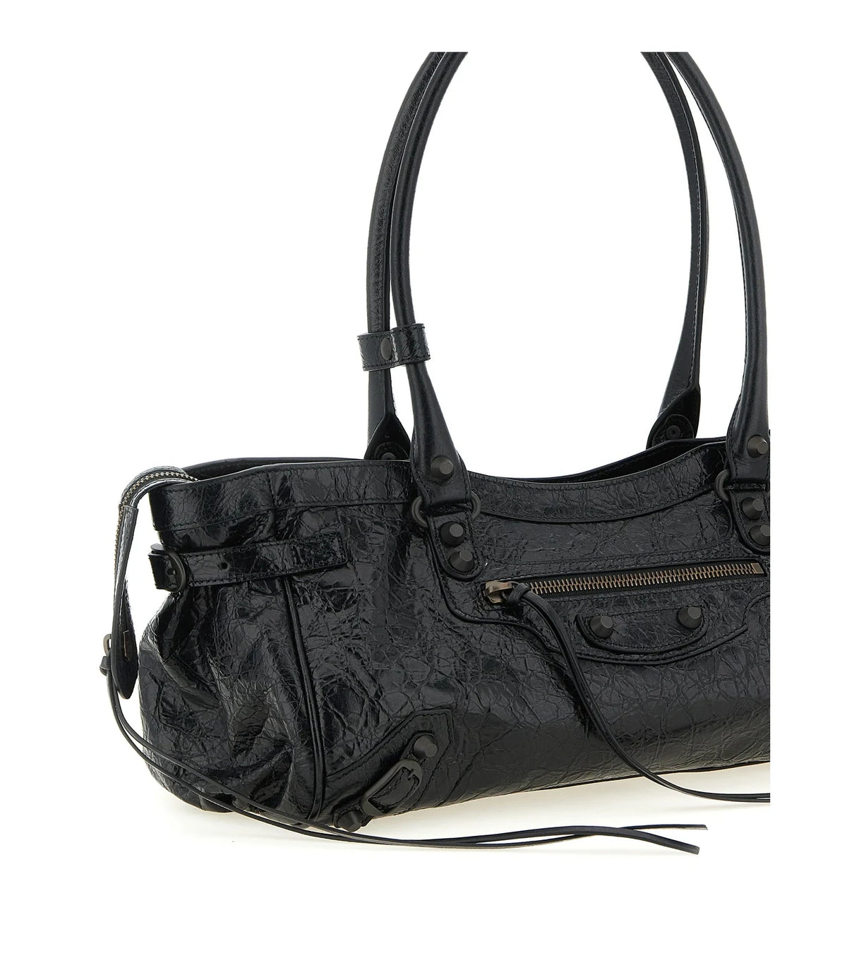 Balenciaga Shoulder Bag in black, Lamb Leather — view 3