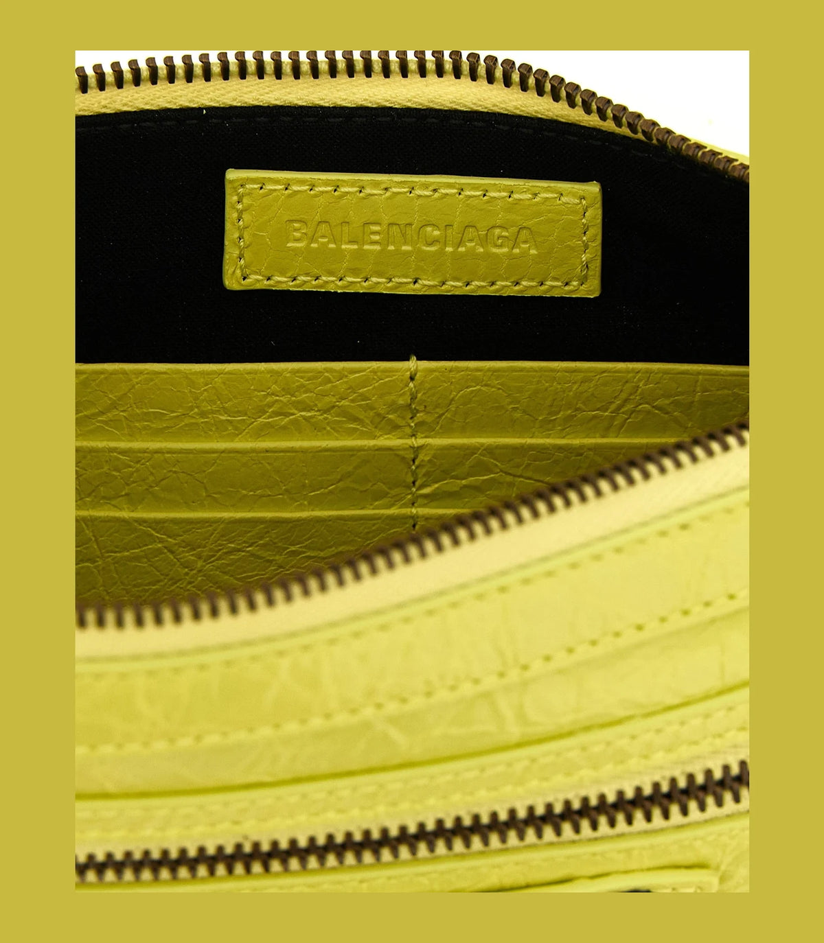Balenciaga Shoulder Bag in yellow, Lamb Leather — view 4