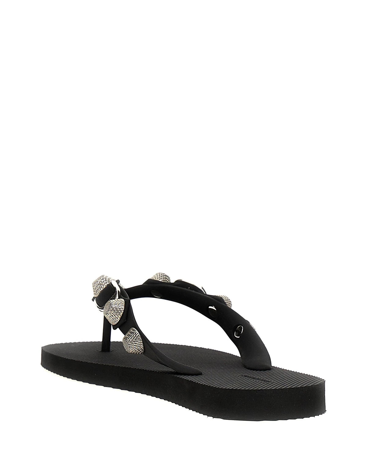 Balenciaga Slides in black, Rubber — view 3