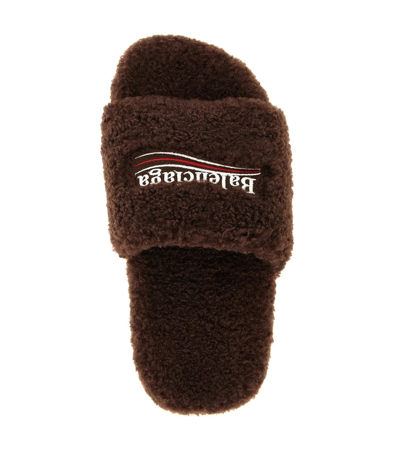 Balenciaga Slides in brown, Polyester — view 4