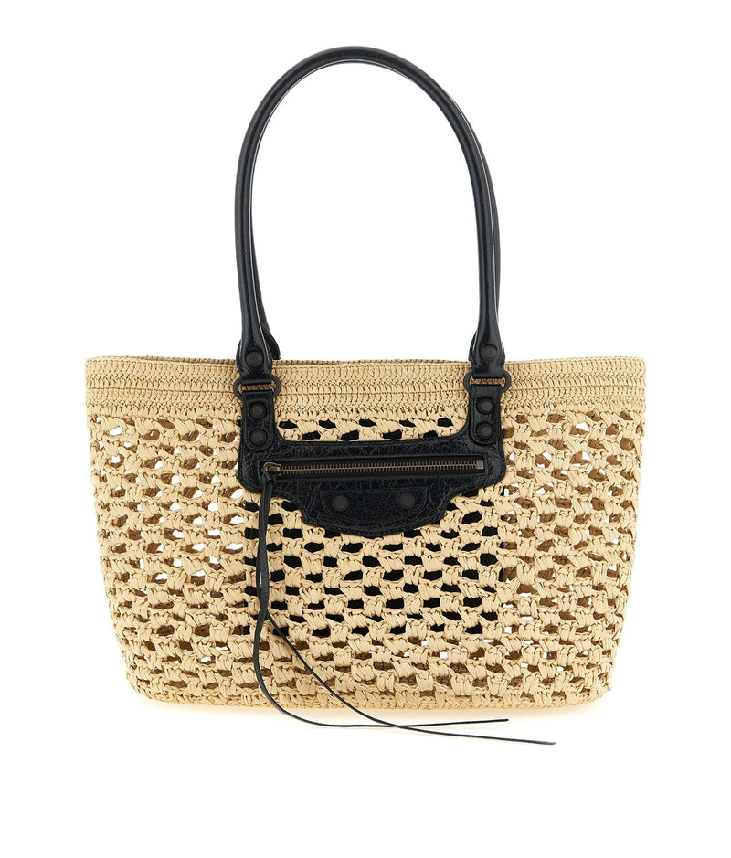 Balenciaga Tote Bag in beige, Viscose