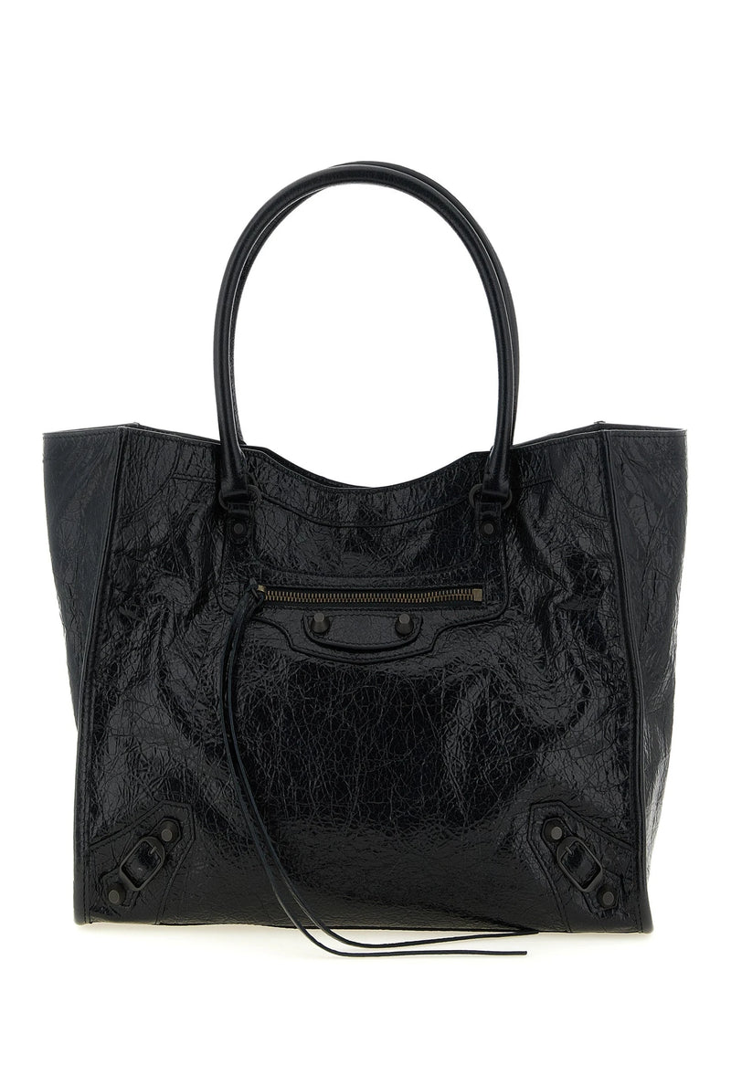 Balenciaga Tote Bag in black, Lamb Leather