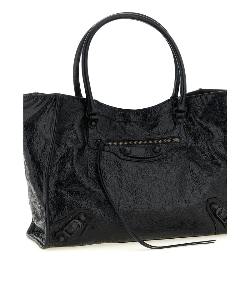 Balenciaga Tote Bag in black, Lamb Leather — view 3