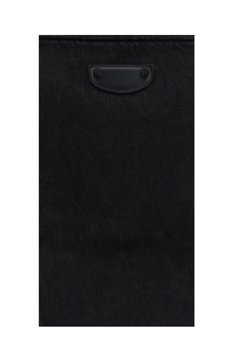 Balenciaga Trucker Jacket in black, Cotton — view 3