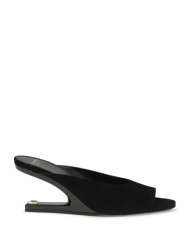 Balmain Black Mules Glam Steals