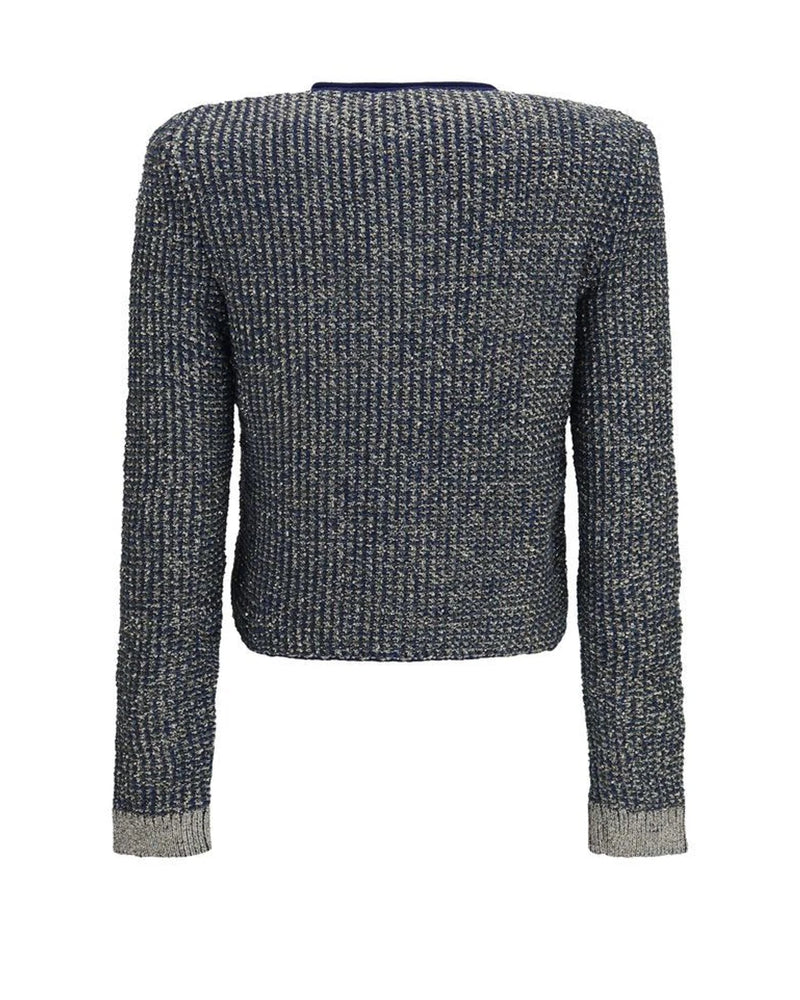 Balmain Cardigan in blue, Polyamide — view 2
