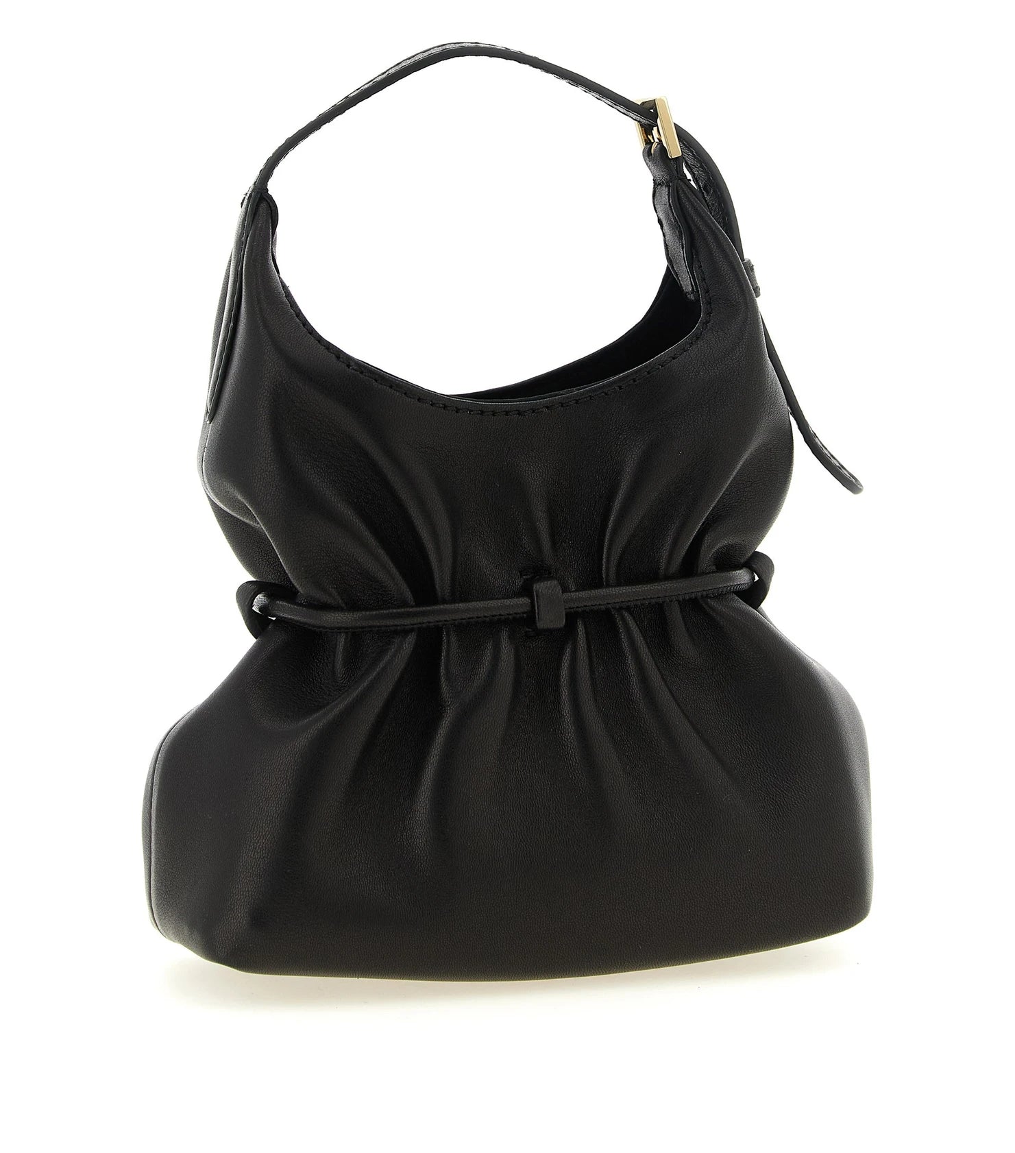 Balmain Hobo Bag in black, Lamb Leather — view 2