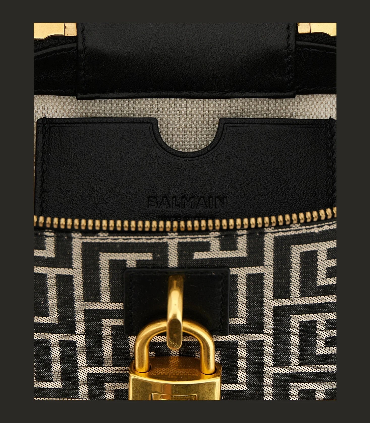 Balmain Satchel Bag in black, Polyester — view 4