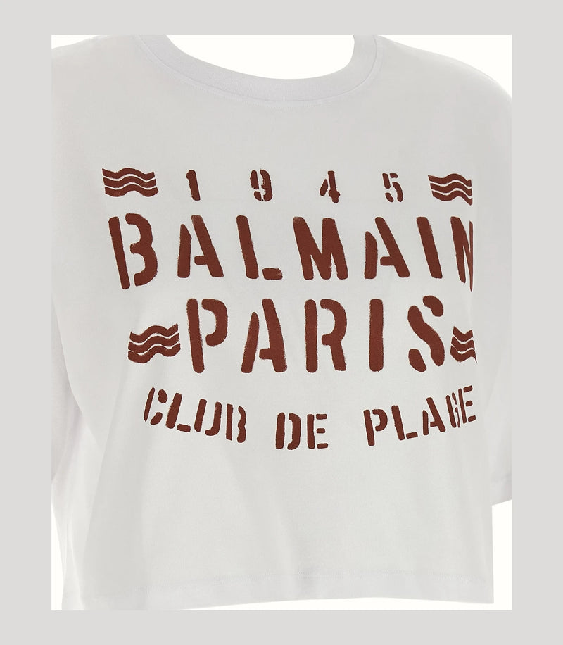 Balmain T-Shirt in white, Cotton — view 4