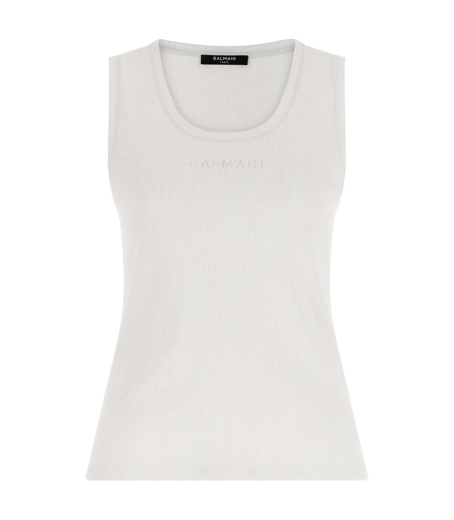 Balmain Tank Top in white, Cotton