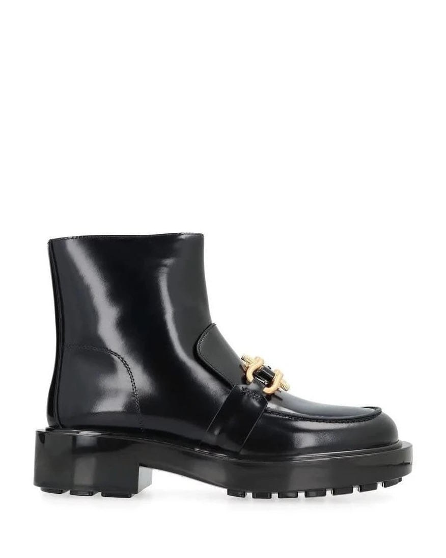 Bottega Veneta Black Calfskin Ankle Boots 