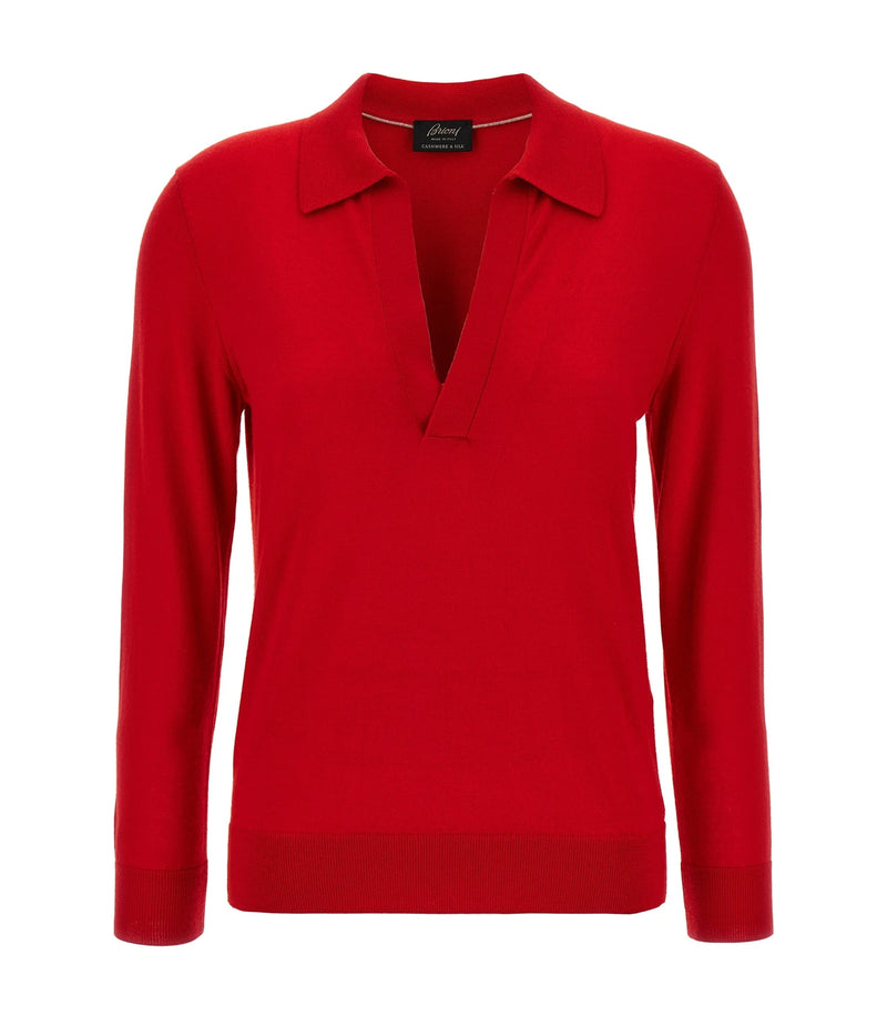 Brioni Polo in red, Cashmere