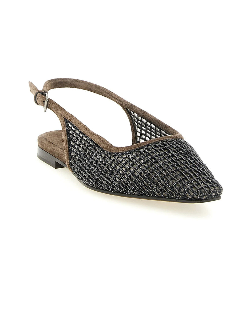 Brunello Cucinelli Ballet Flats in brown, Calfskin Leather — view 2