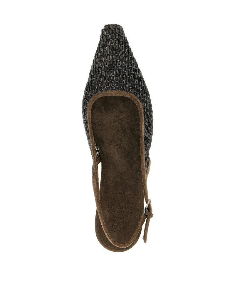 Brunello Cucinelli Ballet Flats in brown, Calfskin Leather — view 4