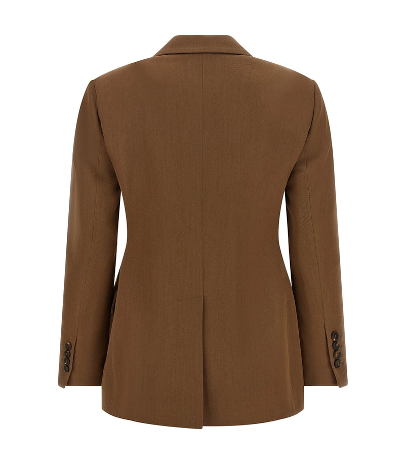 Brunello Cucinelli Blazer in brown, Virgin Wool — view 2