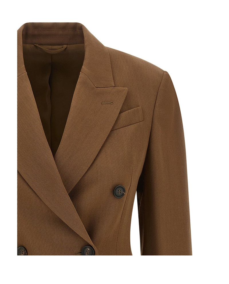 Brunello Cucinelli Blazer in brown, Virgin Wool — view 3