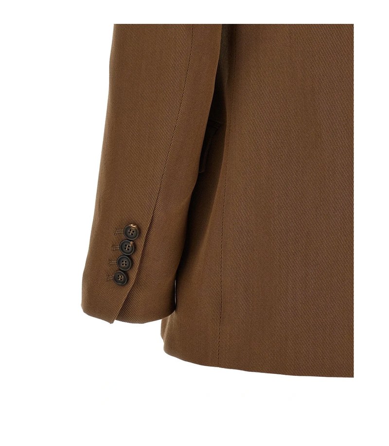 Brunello Cucinelli Blazer in brown, Virgin Wool — view 4