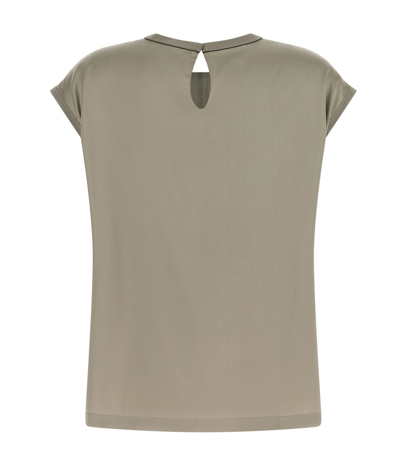 Brunello Cucinelli Blouse in beige, Silk — view 2
