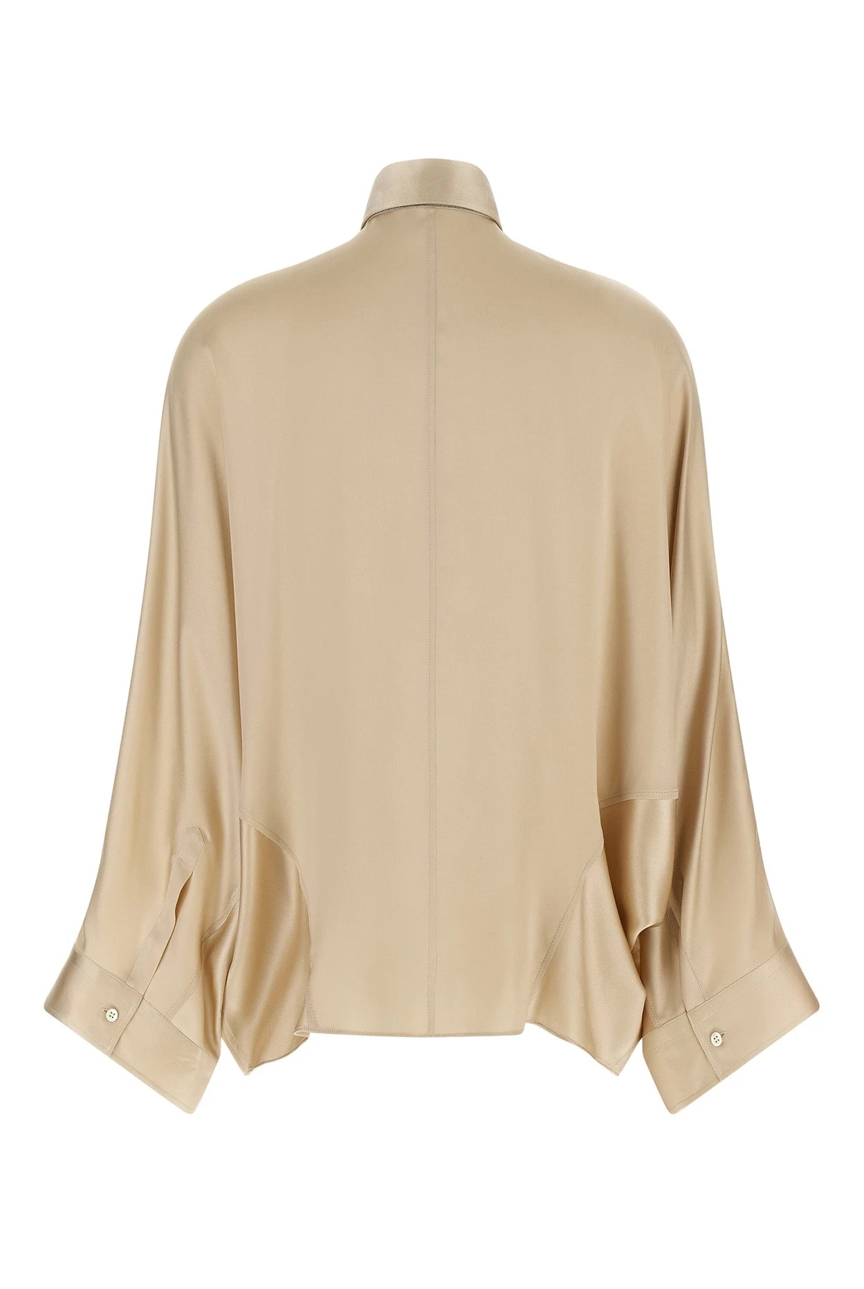 Brunello Cucinelli Blouse in beige, Silk — view 2