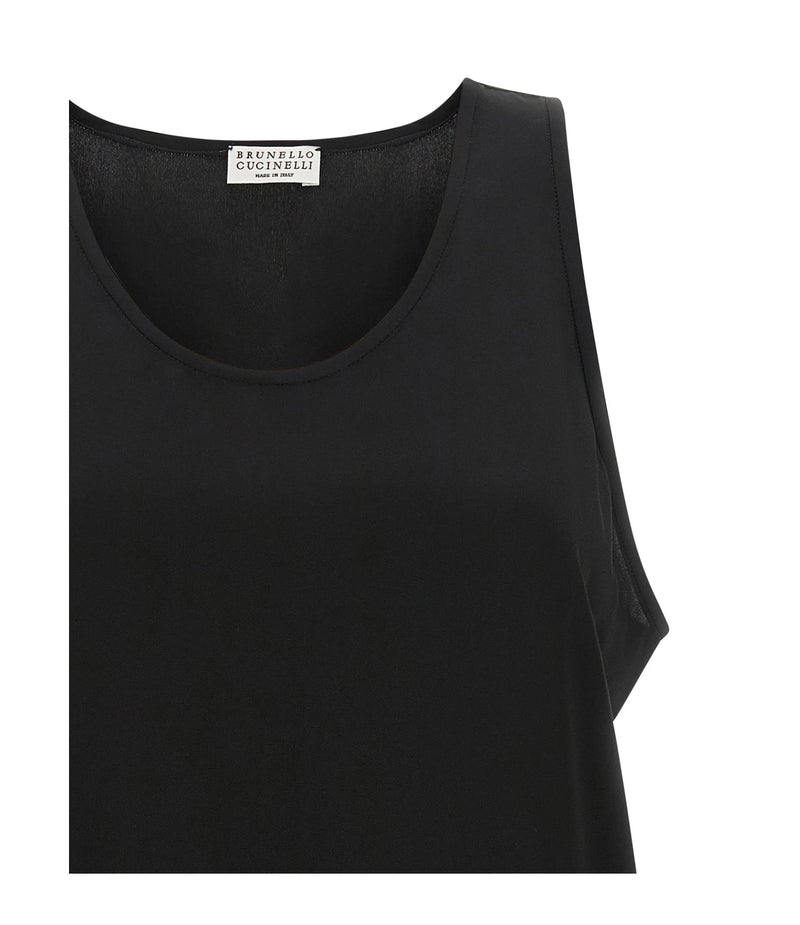 Brunello Cucinelli Blouse in black, Silk — view 3