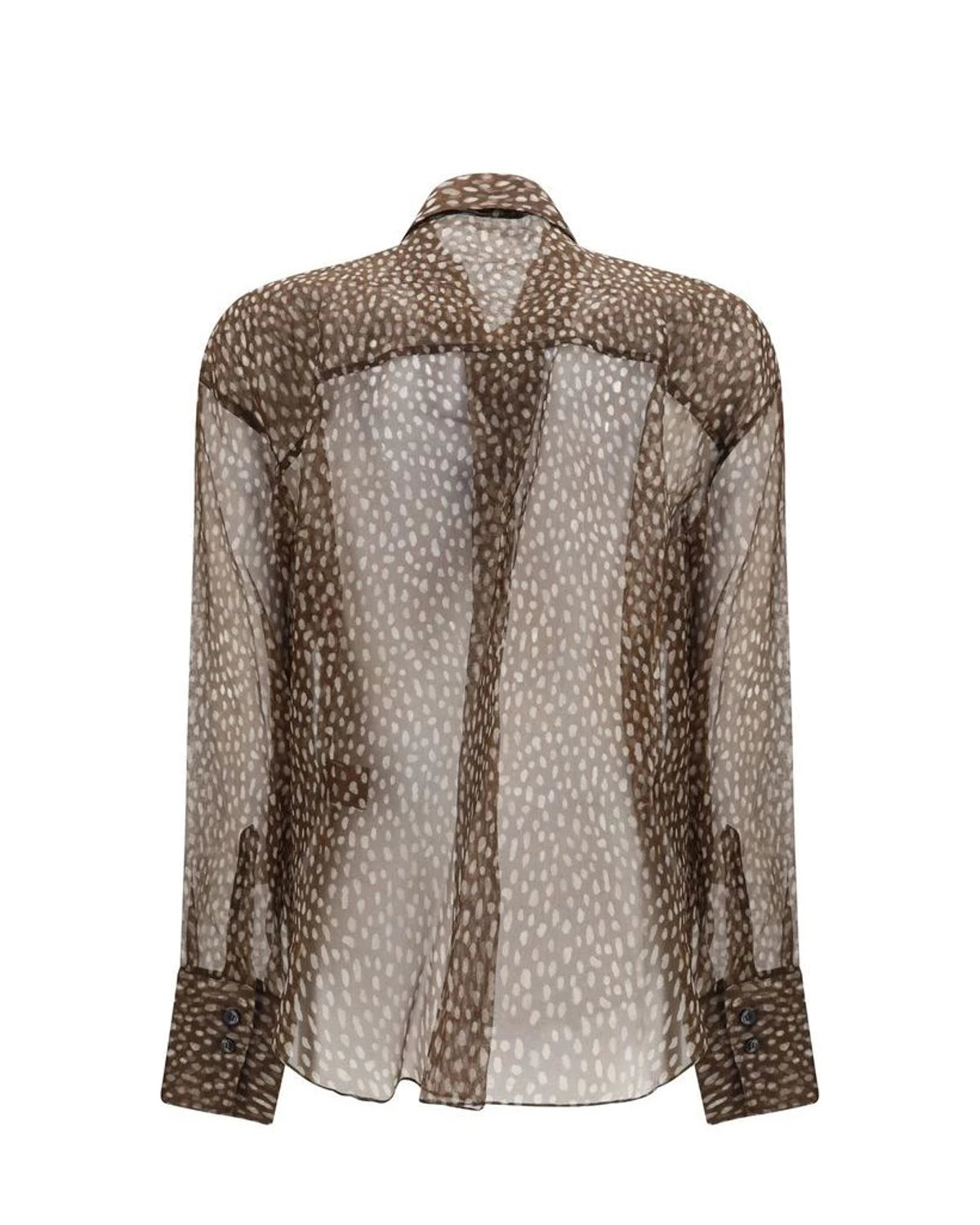 Brunello Cucinelli Blouse in brown, Silk — view 2