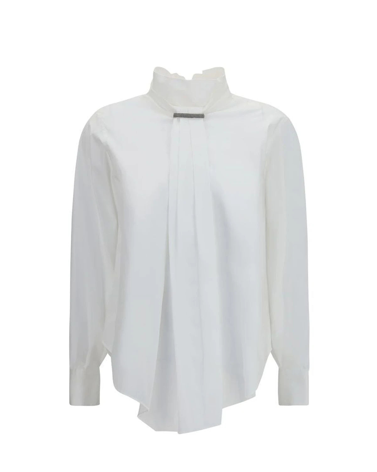 Brunello Cucinelli Blouse in white, Cotton