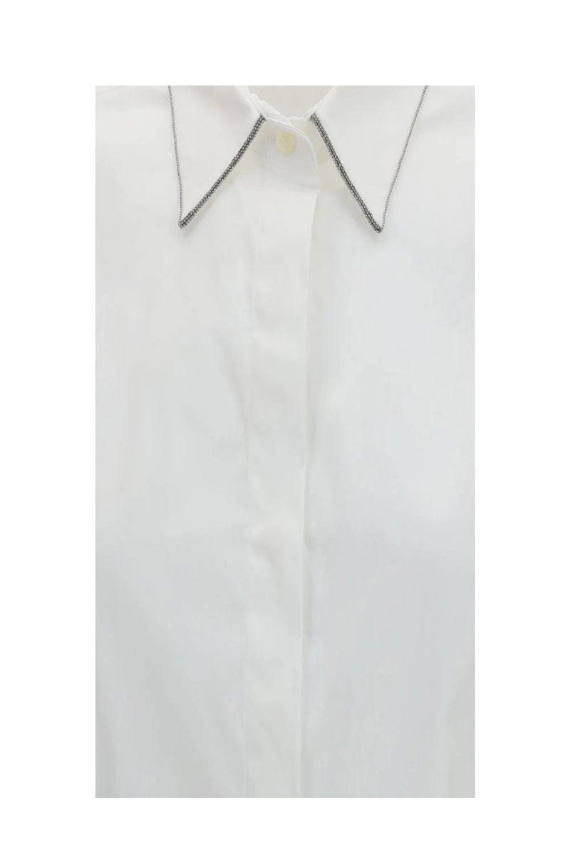 Brunello Cucinelli Blouse in white — view 3