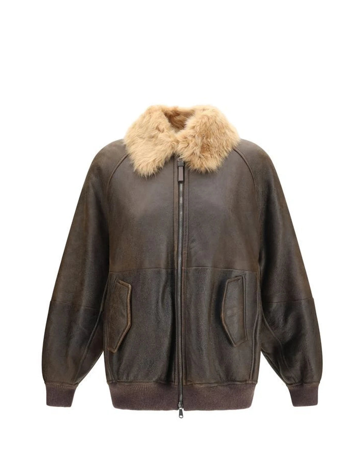 Brunello Cucinelli Bomber Jacket in brown