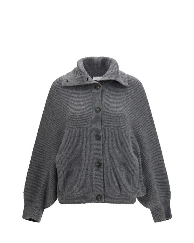 Brunello Cucinelli Cardigan in gray, Kashmir