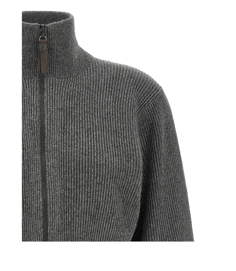 Brunello Cucinelli Cardigan in gray — view 3