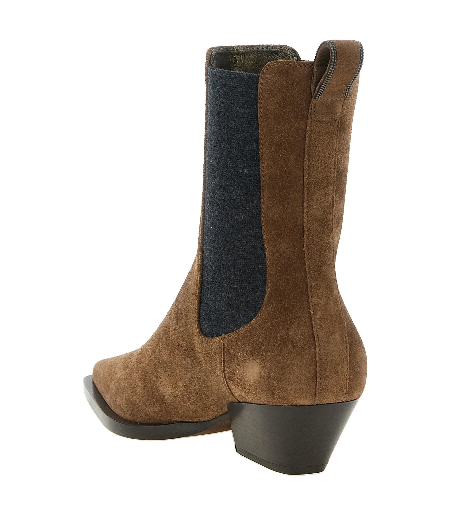 Brunello Cucinelli Chelsea Boots in brown — view 3