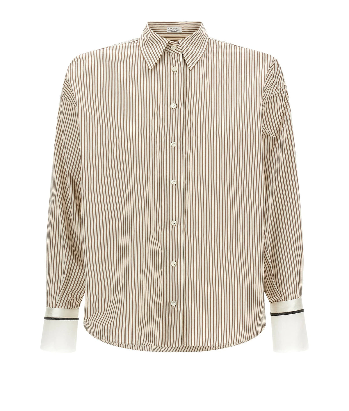 Brunello Cucinelli Dress Shirt in beige, Cotton