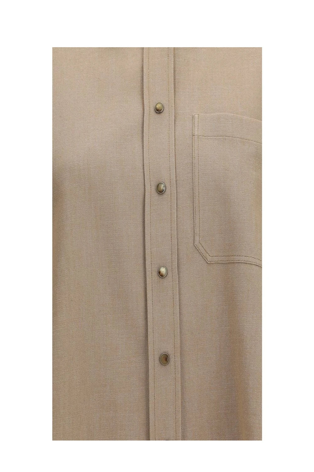 Brunello Cucinelli Dress Shirt in beige, Cotton — view 3